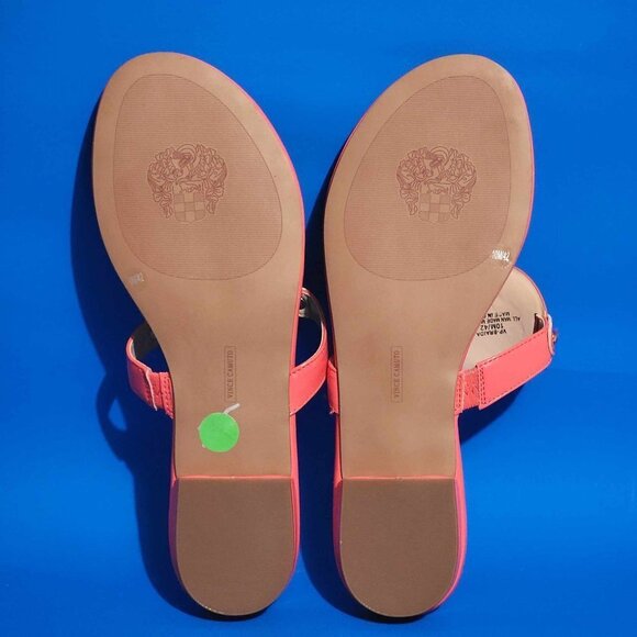 Vince Camuto Orange Women’s Braida Quilted Flat Thong Sandals - Picture 5 of 6